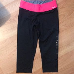 PINK black and pink Capri pants
